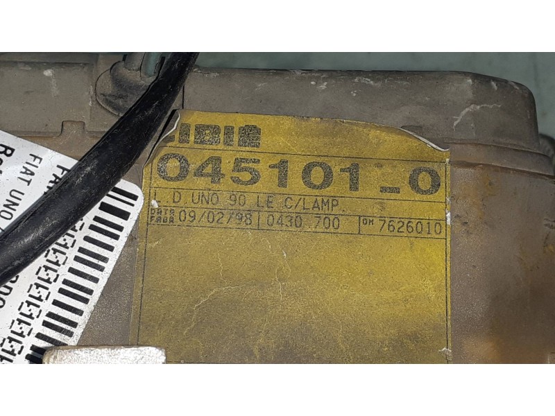 Recambio de faro izquierdo para fiat uno (146) 1.4 i.e. / 70 i.e. referencia OEM IAM 6R0190046 0451010 