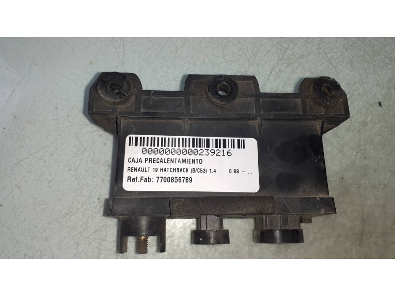 Recambio de caja precalentamiento para renault 19 hatchback (b/c53) 1.4 referencia OEM IAM 7700856789  NAGARES