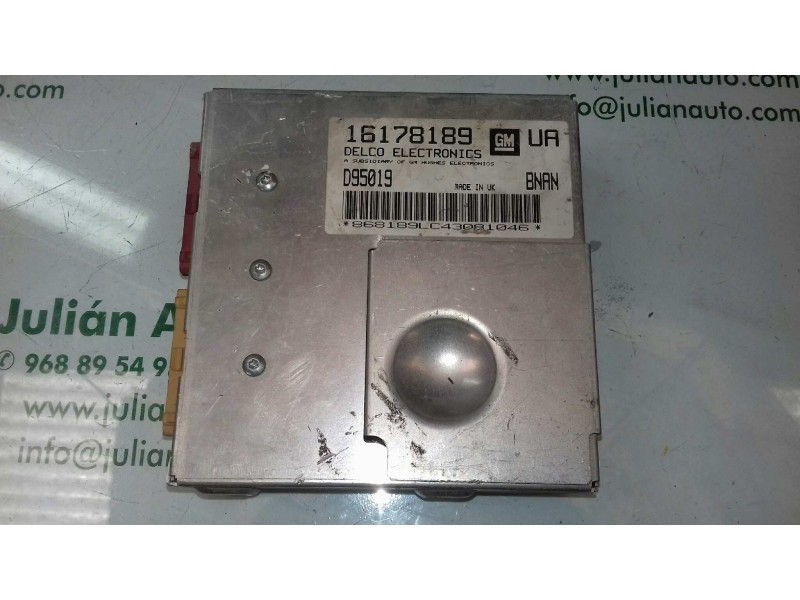 Recambio de centralita motor uce para opel corsa c blue line referencia OEM IAM 16178189 D95019 DELCO ELECTRONICS