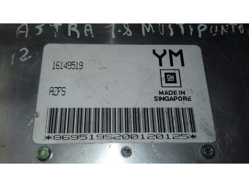 Recambio de centralita motor uce para opel astra f berlina básico referencia OEM IAM 16149519  
