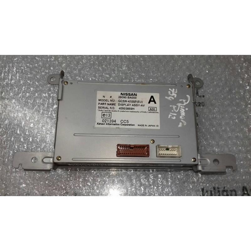 Recambio de pantalla multifuncion para nissan primera berlina (p12) acenta referencia OEM IAM 28090BA000 40503859H CC5W-4100PEU