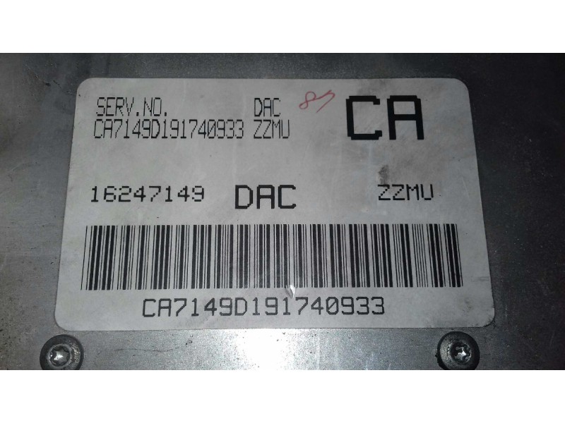 Recambio de centralita motor uce para daewoo lanos se daytona referencia OEM IAM 16247149  