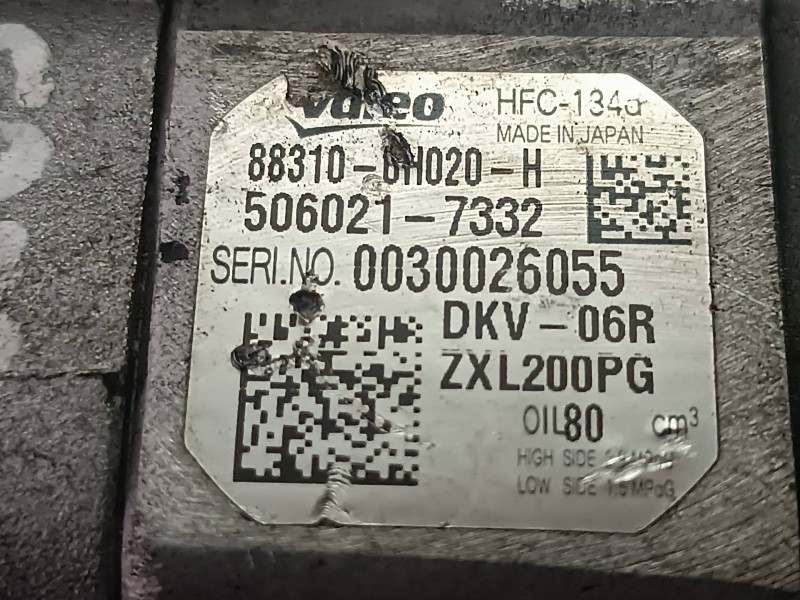Recambio de compresor aire acondicionado para peugeot 107 urban referencia OEM IAM 5060217332 DKV06R VALEO