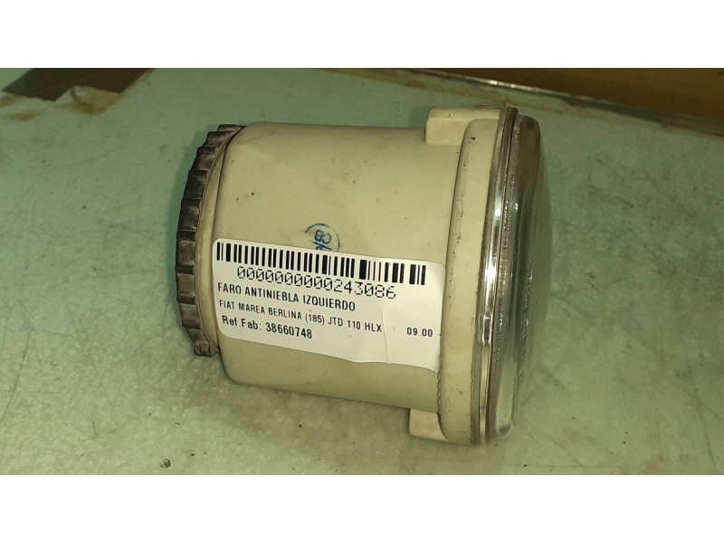 Recambio de faro antiniebla izquierdo para fiat marea berlina (185) jtd 110 hlx referencia OEM IAM 38660748 37040748 