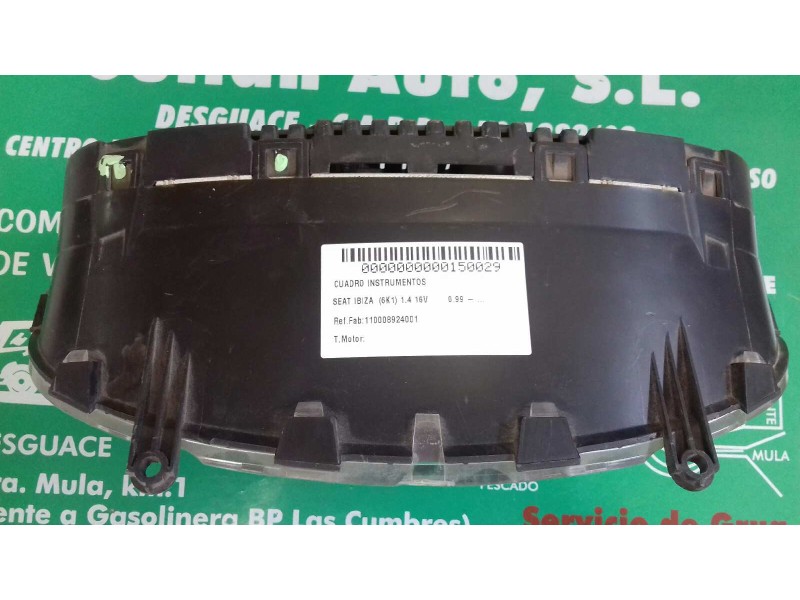 Recambio de cuadro instrumentos para seat ibiza (6k1) 1.4 16v referencia OEM IAM 110008924001 W06K0920850 VDO