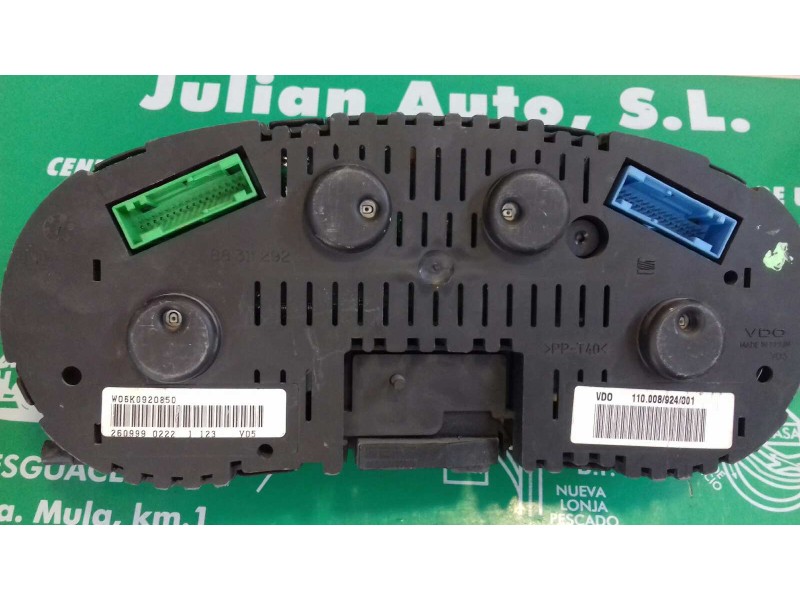Recambio de cuadro instrumentos para seat ibiza (6k1) 1.4 16v referencia OEM IAM 110008924001 W06K0920850 VDO