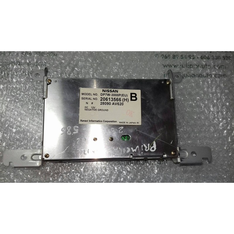 Recambio de pantalla multifuncion para nissan primera berlina (p12) acenta referencia OEM IAM 20613566H 28090AV620 DP7W-3000PEU
