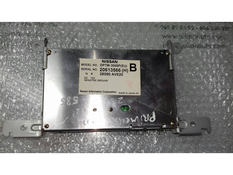 Recambio de pantalla multifuncion para nissan primera berlina (p12) acenta referencia OEM IAM 20613566H 28090AV620 DP7W-3000PEU