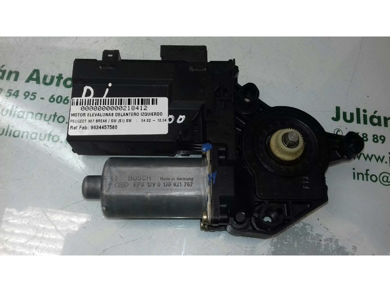 Recambio de motor elevalunas delantero izquierdo para peugeot 307 break / sw (s1) sw referencia OEM IAM 9634457580 990830101 013