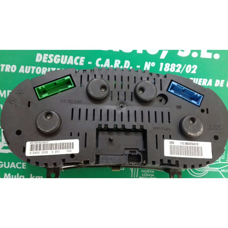 Recambio de cuadro instrumentos para seat leon (1m1) stella referencia OEM IAM 110080074013 W01M0920801 VDO