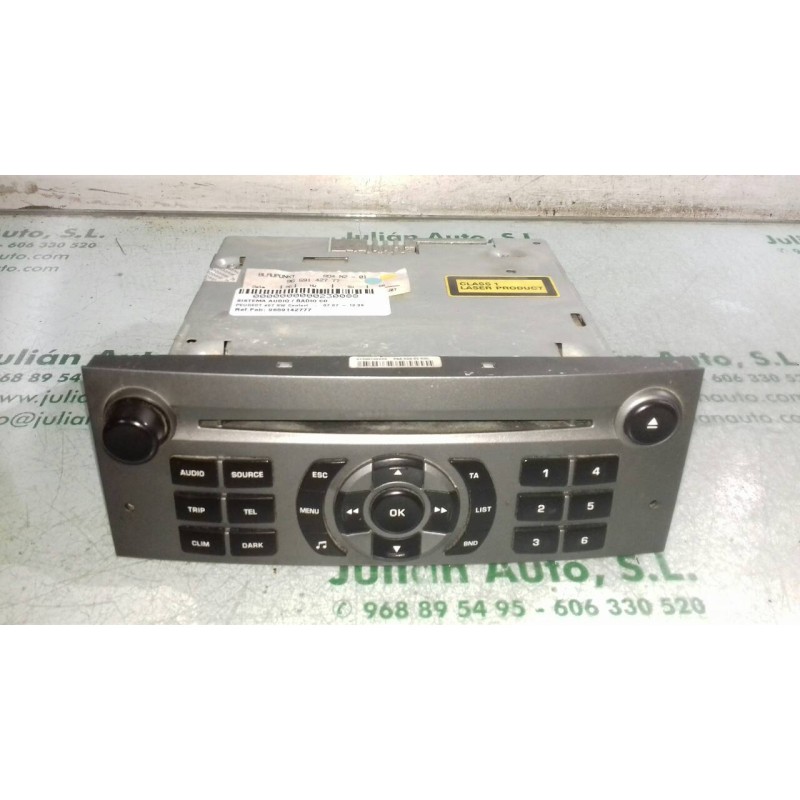 Recambio de sistema audio / radio cd para peugeot 407 sw confort referencia OEM IAM 9659142777  BLAUPUNKT