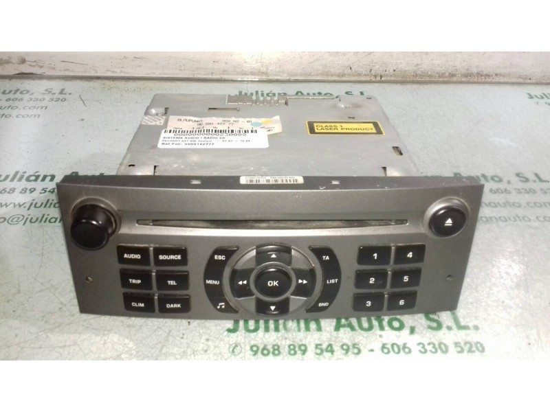 Recambio de sistema audio / radio cd para peugeot 407 sw confort referencia OEM IAM 9659142777  BLAUPUNKT