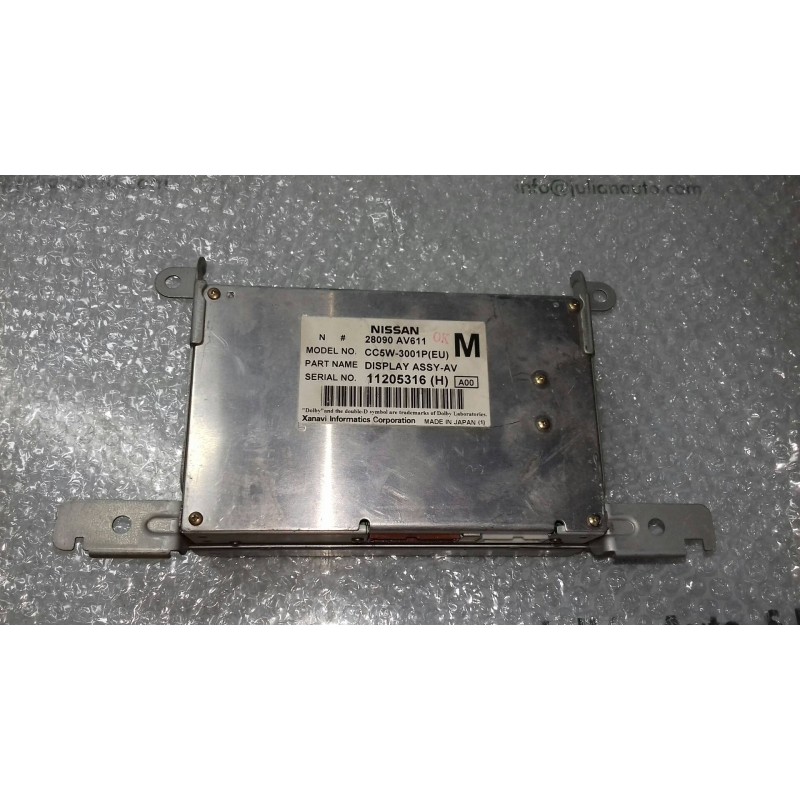 Recambio de pantalla multifuncion para nissan primera berlina (p12) acenta referencia OEM IAM 28090AV611 11205316H CC5W-3001PEU