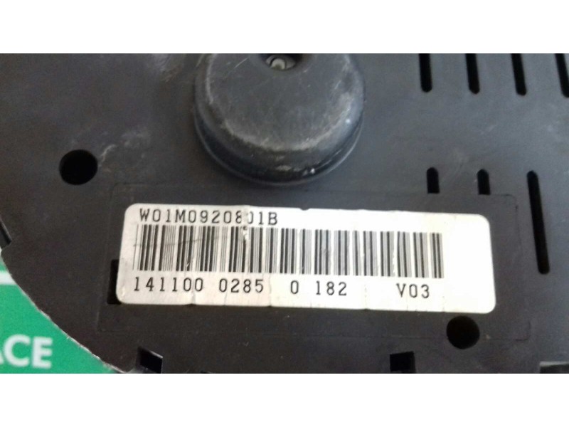 Recambio de cuadro instrumentos para seat toledo (1m2) select referencia OEM IAM 110080074015 W01M0920801B VDO