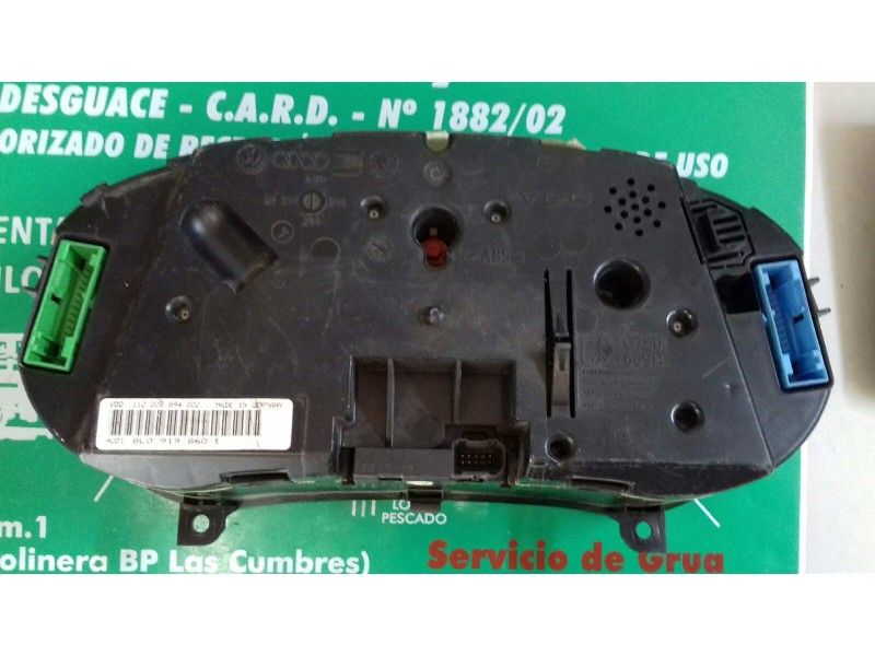 Recambio de cuadro instrumentos para audi a3 (8l) 1.8 20v turbo referencia OEM IAM 110008894002 8L0919860E VDO