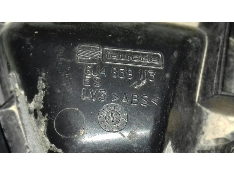 Recambio de maneta interior trasera izquierda para seat ibiza (6j5) reference tech referencia OEM IAM 6J4839113  