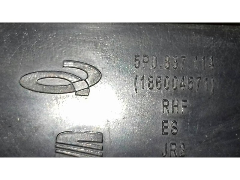 Recambio de maneta interior trasera derecha para seat leon (1p1) sport referencia OEM IAM 5P0035411 186004571 5P0837114