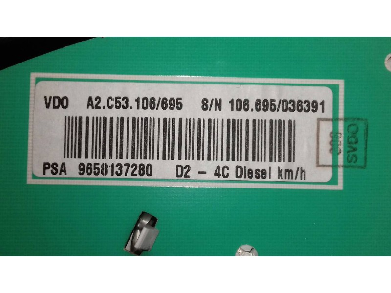 Recambio de cuadro instrumentos para peugeot 407 sw confort referencia OEM IAM 9658137280 A2C53014407G A2C53106695