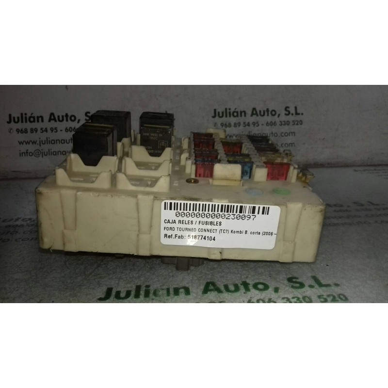 Recambio de caja reles / fusibles para ford tourneo connect (tc7) kombi b. corta (2006) referencia OEM IAM 518774104 2T014A073BC