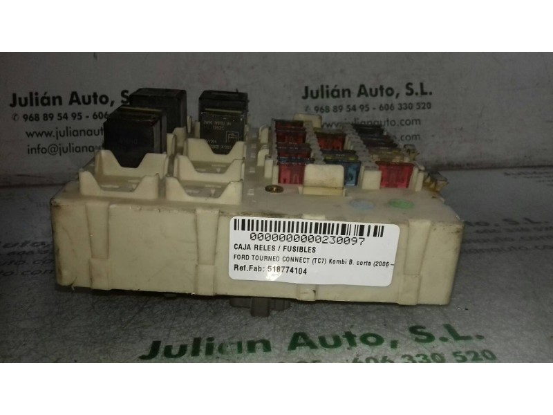 Recambio de caja reles / fusibles para ford tourneo connect (tc7) kombi b. corta (2006) referencia OEM IAM 518774104 2T014A073BC