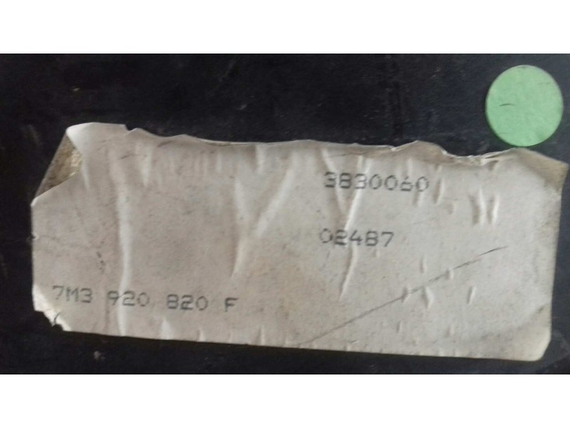 Recambio de cuadro instrumentos para volkswagen sharan (7m6/7m9) 1.9 tdi referencia OEM IAM 7M3920820F  VDO