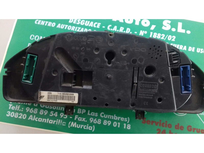 Recambio de cuadro instrumentos para volkswagen sharan (7m6/7m9) 1.9 tdi referencia OEM IAM 7M3920820F  VDO