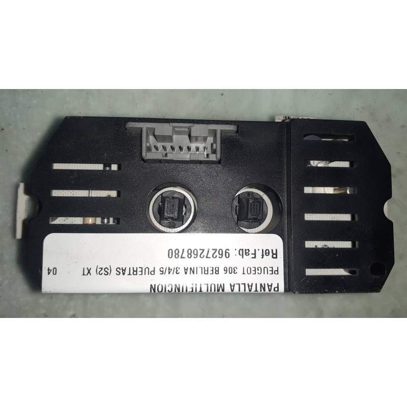 Recambio de pantalla multifuncion para peugeot 306 berlina 3/4/5 puertas (s2) xt referencia OEM IAM 9627268780  