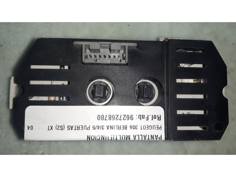 Recambio de pantalla multifuncion para peugeot 306 berlina 3/4/5 puertas (s2) xt referencia OEM IAM 9627268780  