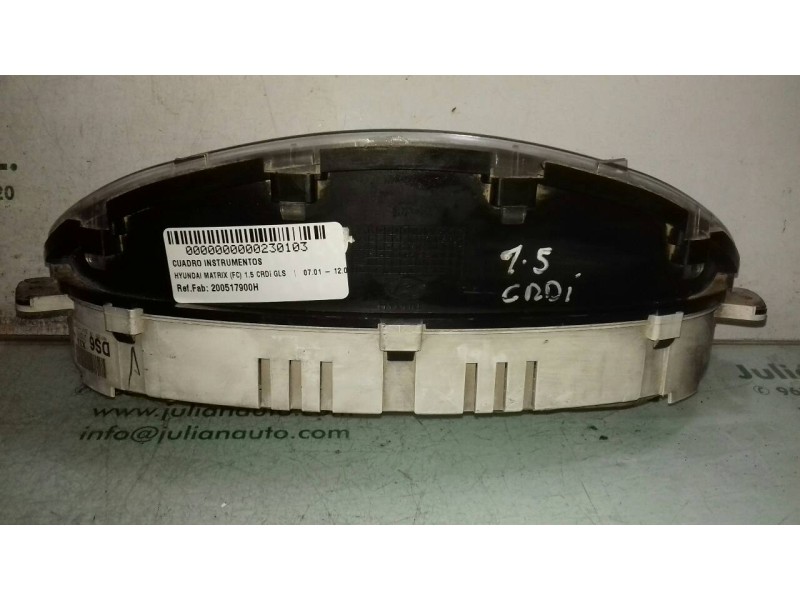 Recambio de cuadro instrumentos para hyundai matrix (fc) 1.5 crdi gls referencia OEM IAM 200517900H 200209010024 78817130