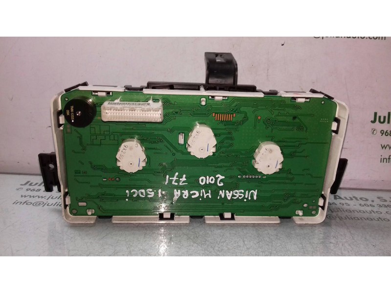 Recambio de cuadro instrumentos para nissan micra (k12e) line up referencia OEM IAM BG17B L200300A011200060 