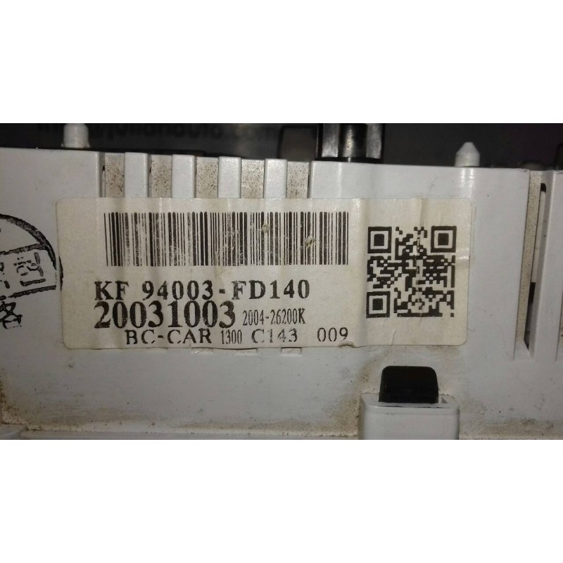 Recambio de cuadro instrumentos para kia rio rs paket s berlina (5-ptas.) referencia OEM IAM KF94003FD140 20031003 78808260