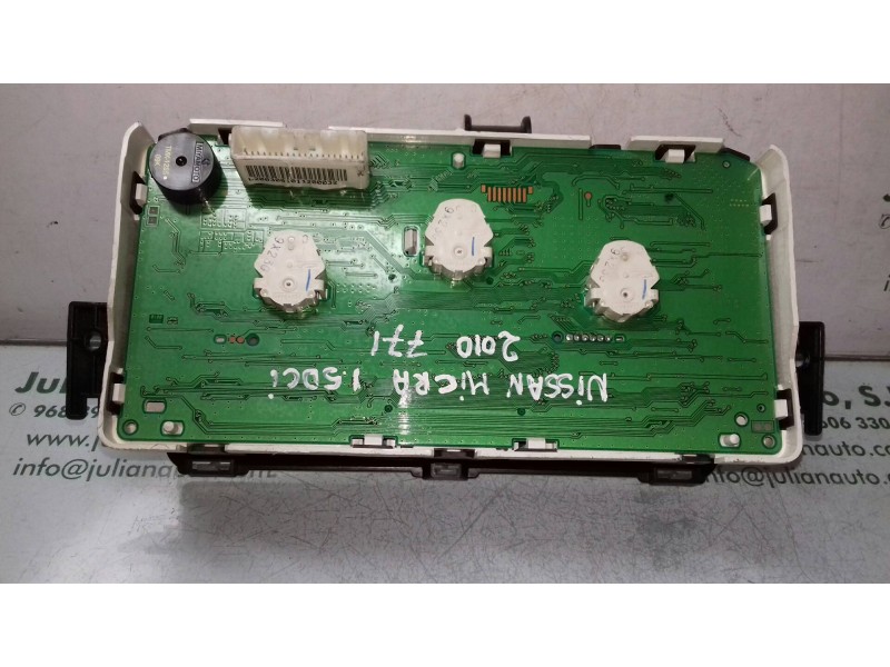 Recambio de cuadro instrumentos para nissan micra (k12e) line up referencia OEM IAM BG17B L200300A011200060 