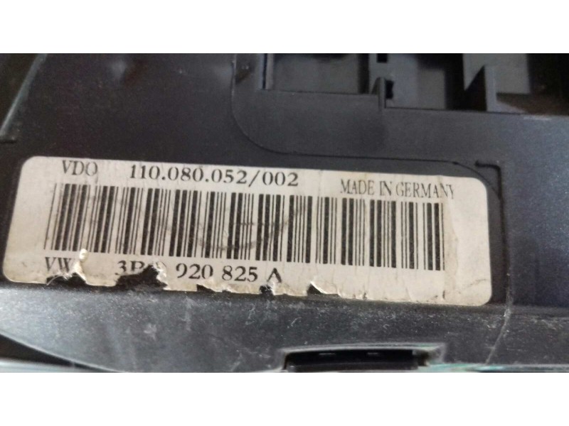 Recambio de cuadro instrumentos para volkswagen passat berlina (3b3) 1.9 tdi referencia OEM IAM 110080052002 3B0920825A VDO
