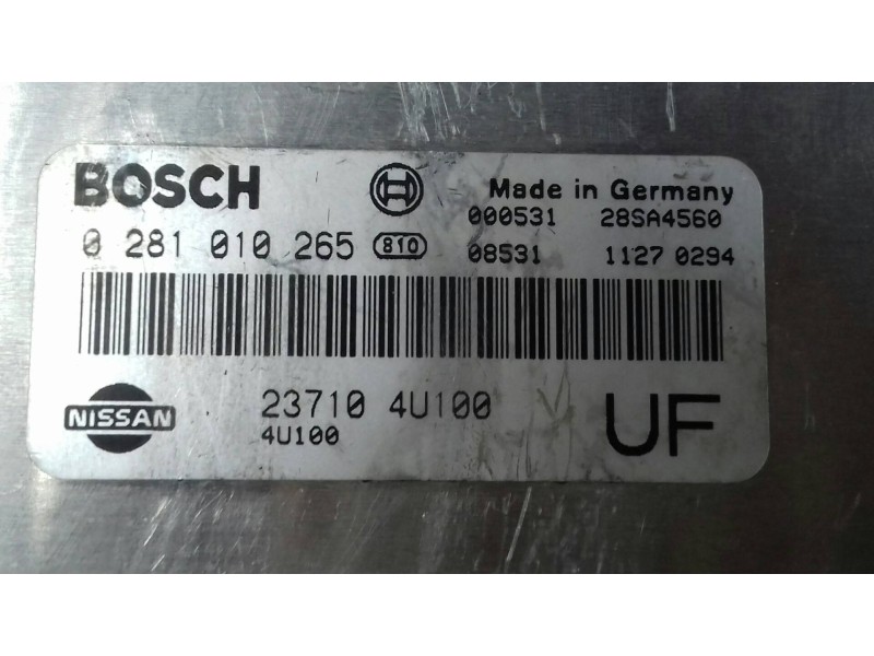 Recambio de centralita motor uce para nissan almera tino (v10m) ambience referencia OEM IAM 237104U100 0281010265 BOSCH