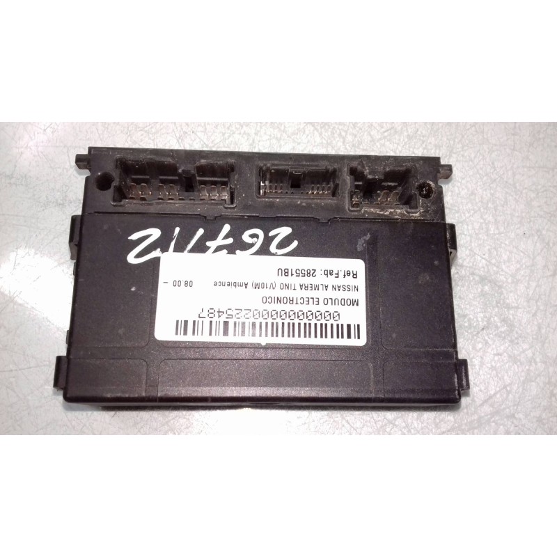 Recambio de modulo electronico para nissan almera tino (v10m) ambience referencia OEM IAM 28551BU 5WK48512 SIEMENS