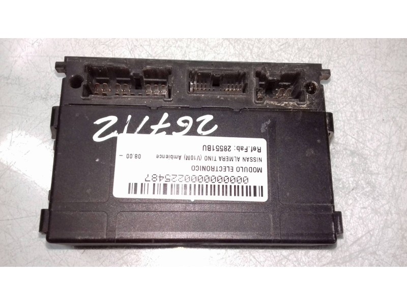 Recambio de modulo electronico para nissan almera tino (v10m) ambience referencia OEM IAM 28551BU 5WK48512 SIEMENS