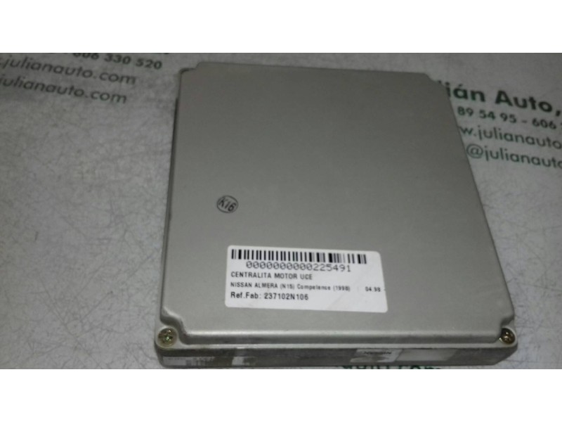 Recambio de centralita motor uce para nissan almera (n15) competence (1998) referencia OEM IAM 237102N106 4079131216 QY