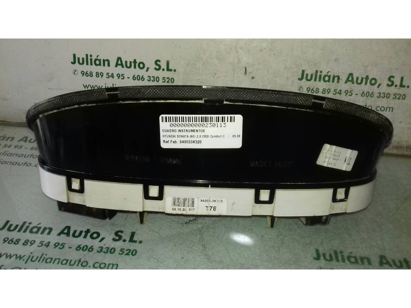 Recambio de cuadro instrumentos para hyundai sonata (nf) 2.0 crdi comfort ii referencia OEM IAM 940033K320 T78 
