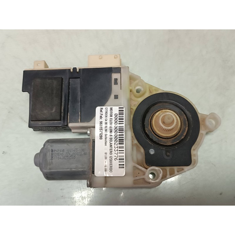 Recambio de motor elevalunas delantero izquierdo para citroen c4 berlina collection referencia OEM IAM 9681575280 964873100 BROS