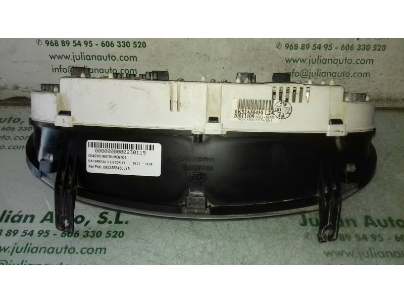 Recambio de cuadro instrumentos para kia carnival ii 2.9 cdri ex referencia OEM IAM 0K52A55430L2A 2001110920036430 