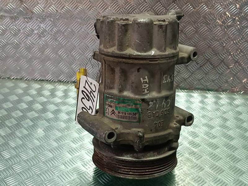 Recambio de compresor aire acondicionado para citroen c4 coupe lx referencia OEM IAM 9651910980 SD6C12 SANDEN