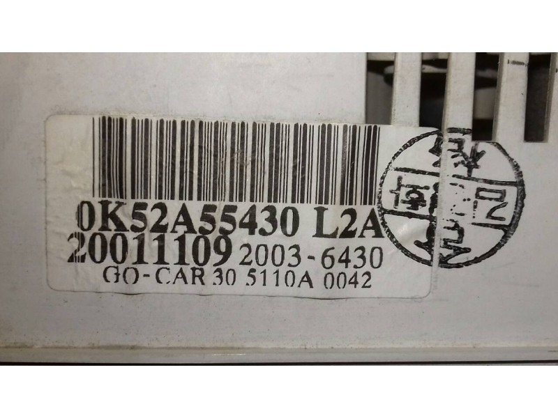 Recambio de cuadro instrumentos para kia carnival ii 2.9 cdri ex referencia OEM IAM 0K52A55430L2A 2001110920036430 