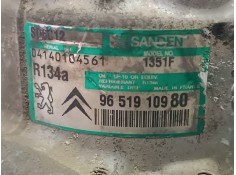 Recambio de compresor aire acondicionado para citroen c4 coupe lx referencia OEM IAM 9651910980 SD6C12 SANDEN 2