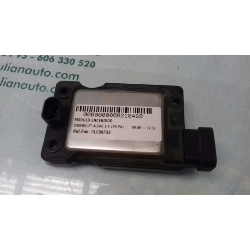 Recambio de modulo encendido para chevrolet alero 2.4 ltr piel referencia OEM IAM 0L099F39 9019 BOBINA