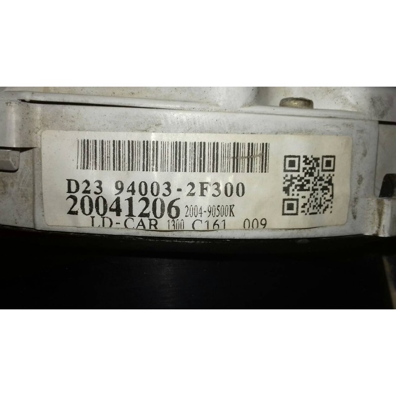 Recambio de cuadro instrumentos para kia cerato 1.5 lx crdi familiar (5-ptas.) referencia OEM IAM D23940032F300 20041206 