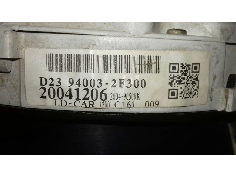 Recambio de cuadro instrumentos para kia cerato 1.5 lx crdi familiar (5-ptas.) referencia OEM IAM D23940032F300 20041206 