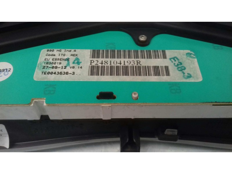 Recambio de cuadro instrumentos para dacia sandero básico referencia OEM IAM 248104193R P248104193R 21677499