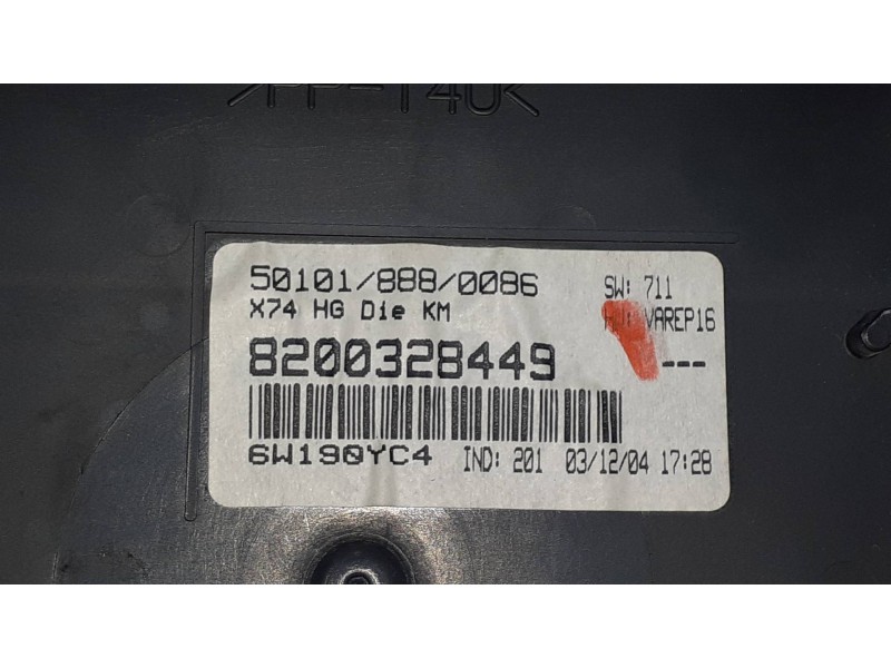 Recambio de cuadro instrumentos para renault laguna ii (bg0) dynamique referencia OEM IAM 8200328449 551400006205 551400302202