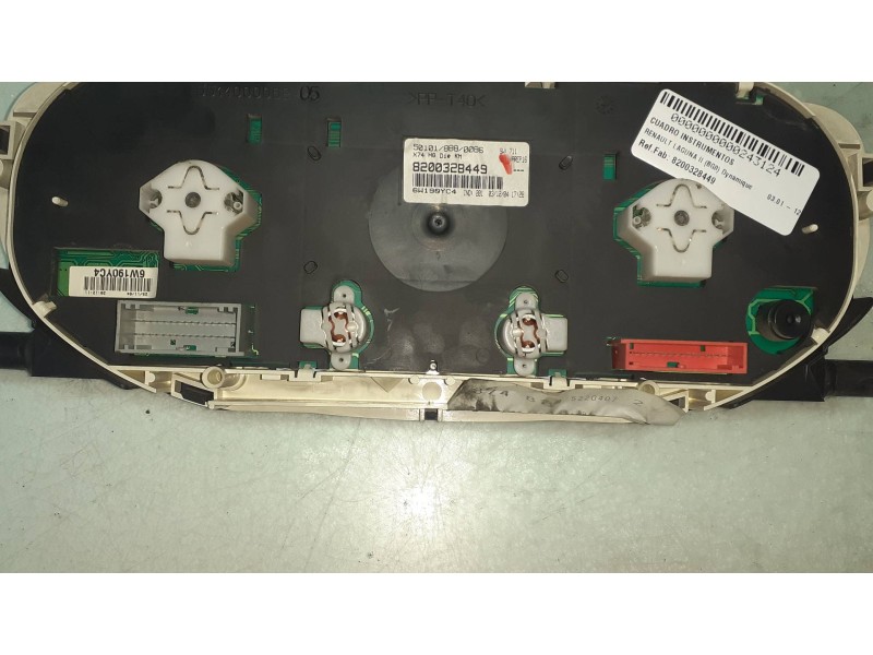 Recambio de cuadro instrumentos para renault laguna ii (bg0) dynamique referencia OEM IAM 8200328449 551400006205 551400302202