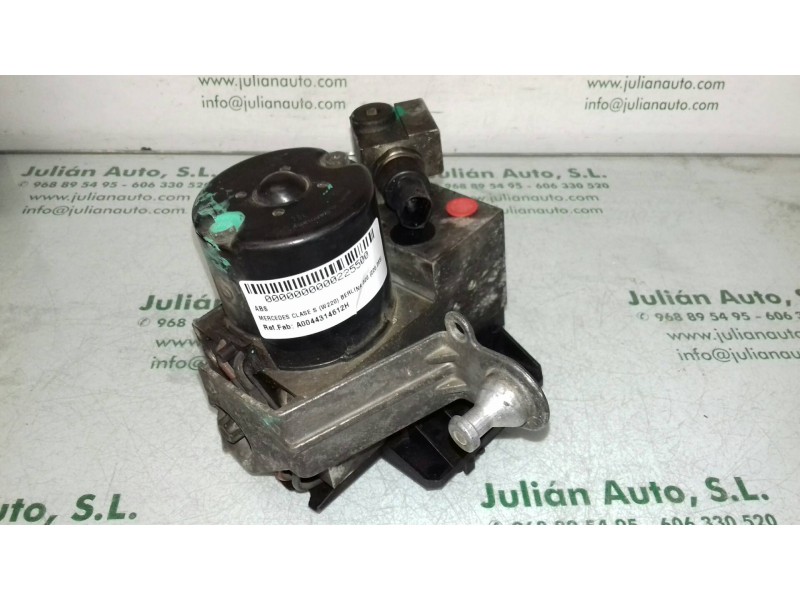 Recambio de abs para mercedes-benz clase s (w220) berlina 320 cdi (220.026) referencia OEM IAM A0044314612H 0265202444 